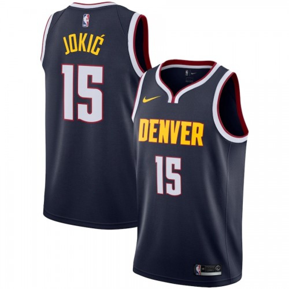 Men's Denver Nuggets Nikola Jokic #15 Navy Swingman Jersey - Icon Edition-Pro Kit Vault | Brand New 26/27 Sports Jerseys
